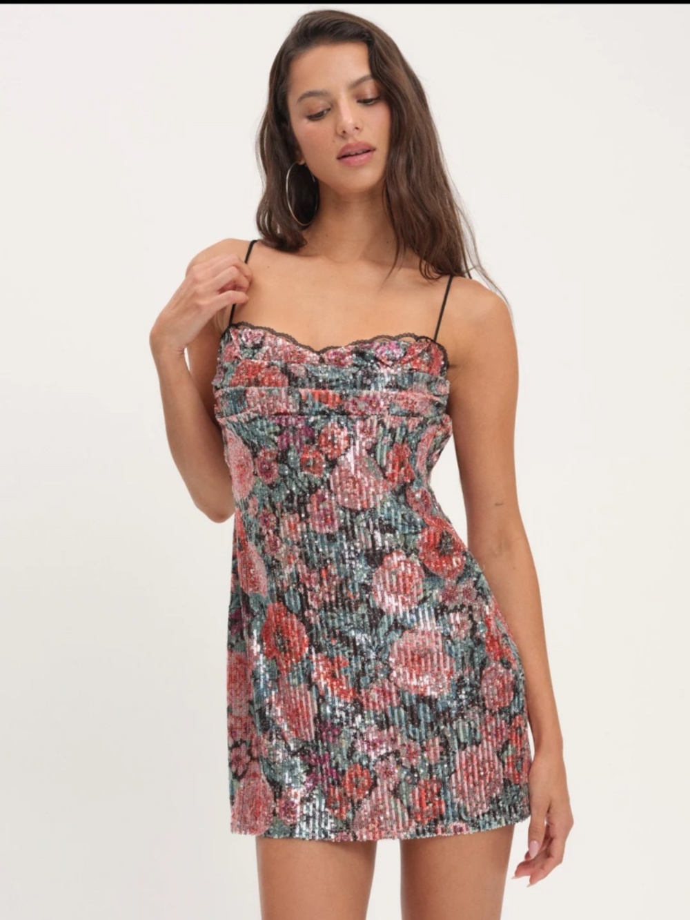 For Love & Lemons - Ladonna Mini Dress in Multi
